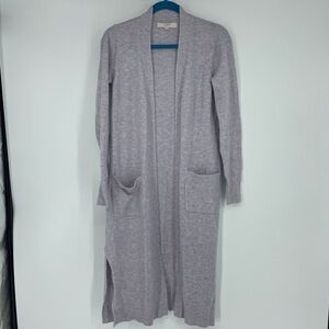 Loft Lilac duster long open cardigan.